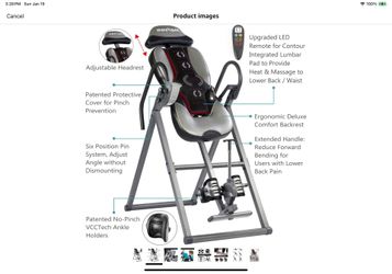 INNOVA HEALTH AND FITNESS ITM5900 Advanced Heat and Massage Inversion Table