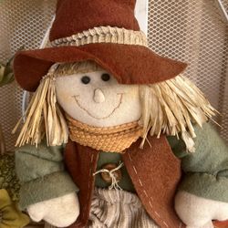 Scarecrow Wreath For Fall