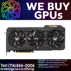 ASUS TUF RTX 3070 Ti GAMING OC - Professionally Refurbished - 3 Month Warranty - Local Business - Fixed Price