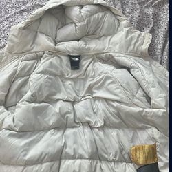 North face white coat