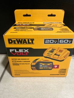DEWALT. 20V/60V MAX Lithium Ion 9.0Ah FLEXVOLT Starter  Kit.