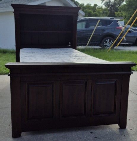 Mahogany Wooden TWIN Bedframe