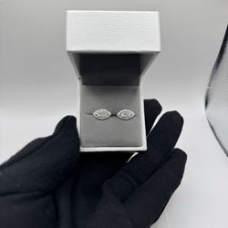 S925 silver Moissanite earrings VVS1 Certified