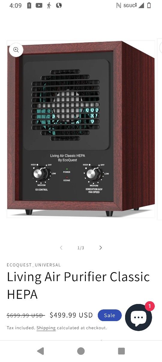 Living Air Classic HEPA Air Purifier