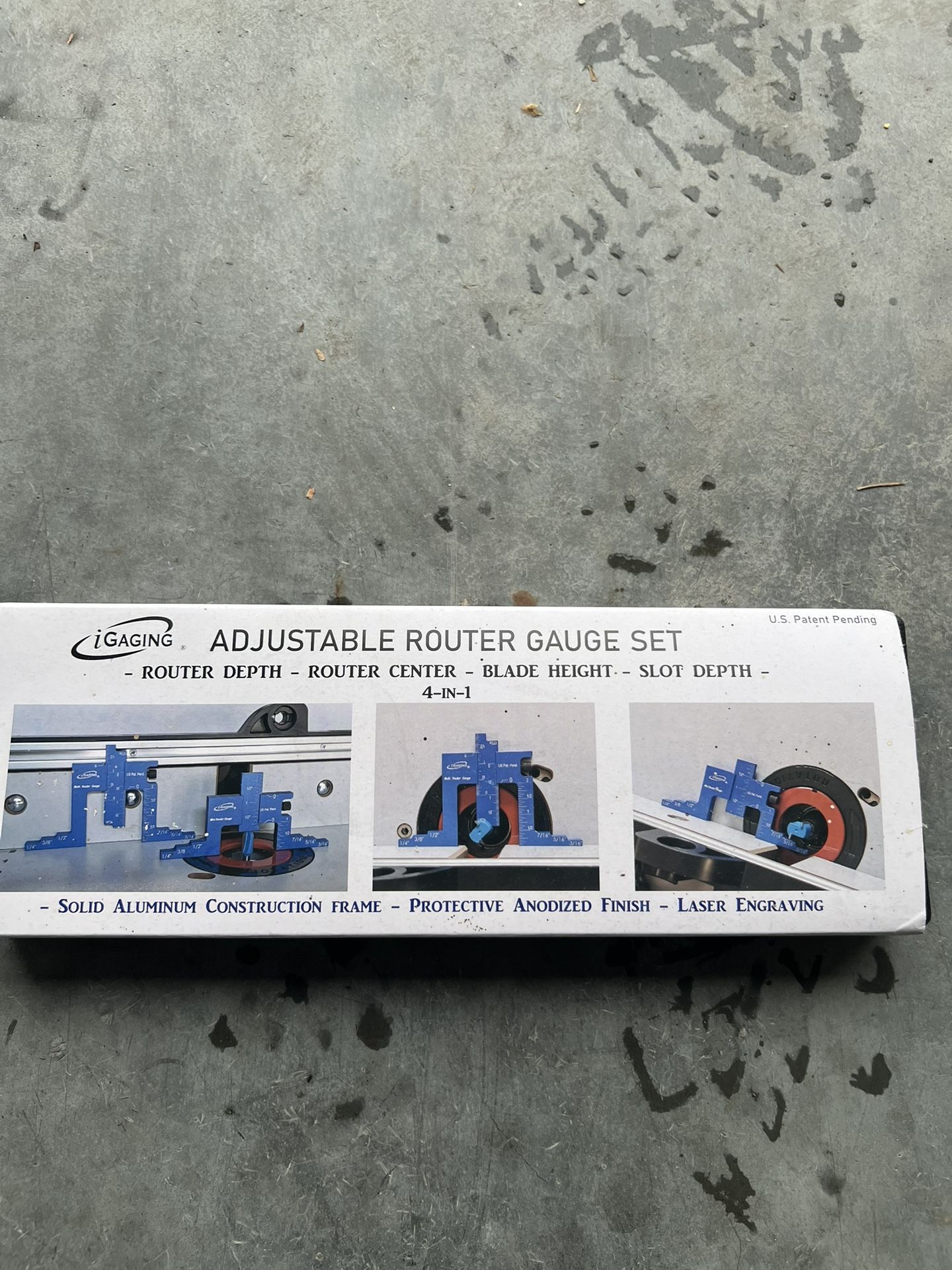 Igaging Adjustable Router Gauge Set