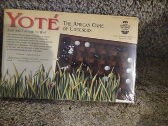 Brand New Yote African Chess Board Game Set