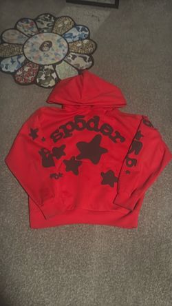 Red black spider hoodie