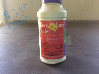 Bore killers or uses on fruit trees and plants asking 3.00 each 5 available