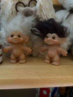 Thomas Dam Vintage Troll Dolls Set of Two