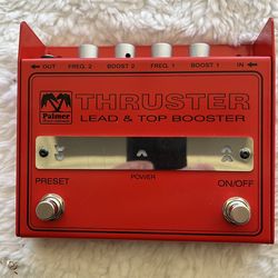 The item shown is a Palmer Thruster Lead & Top Booster guitar pedal