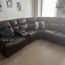 Leather Sectional 