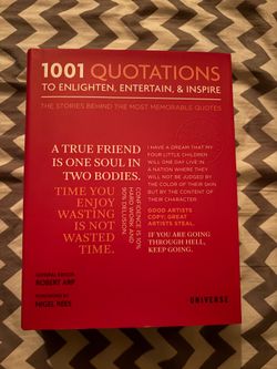 1001 Quotations to Enlighten, Entertain & Inspire Hardcover Book – Robert Arp