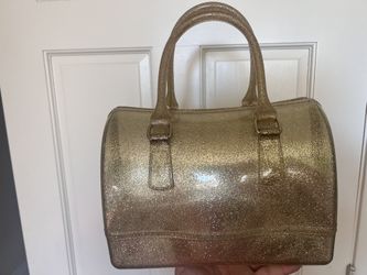 Golden Transparent Lady Handbag Sparkling Mother’s Day Gift