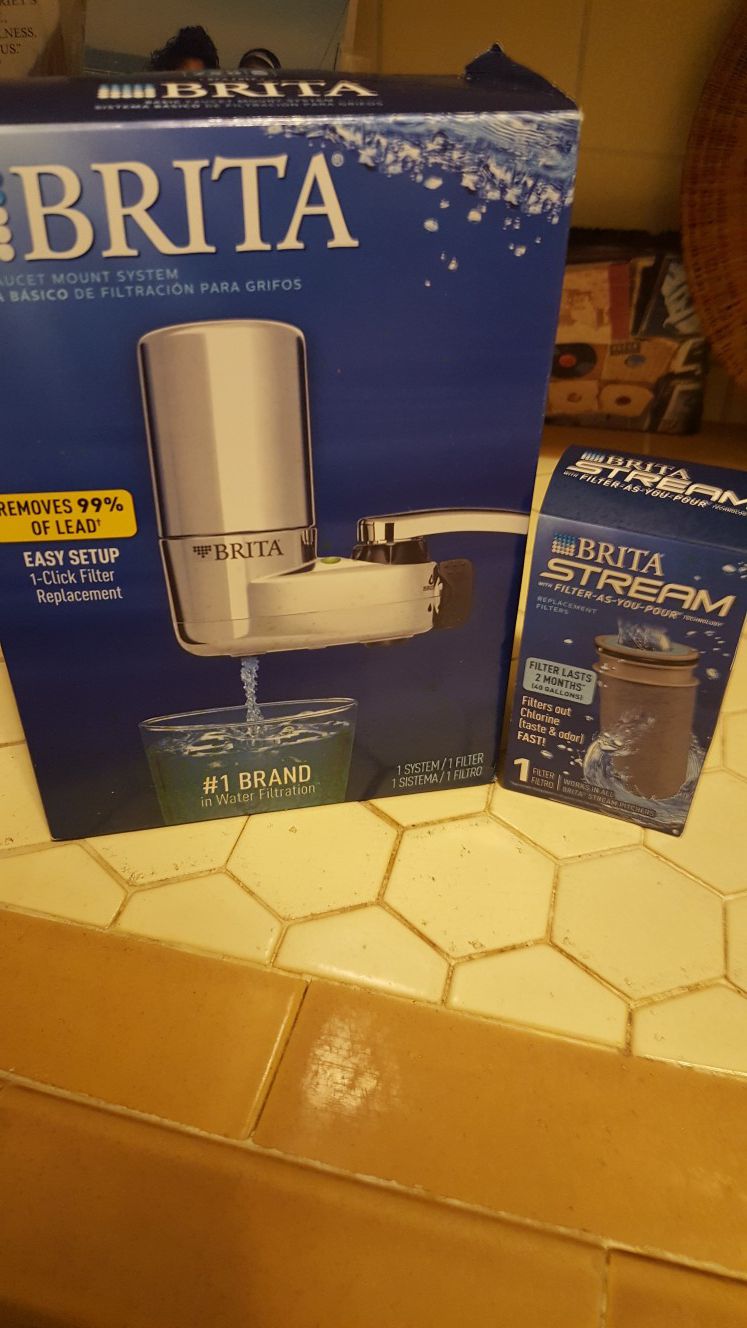 Brand new Brita water filter with an additional filter