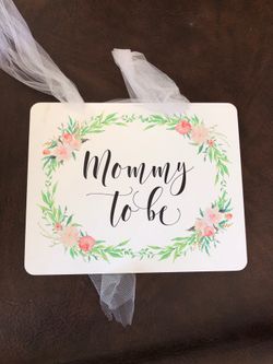 mommy to be chair sign