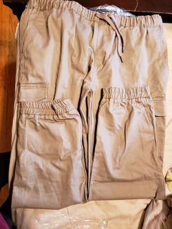 Akademiks tan/brown cargo joggers Nwot XXl