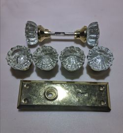 Glass door knobs