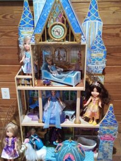 Kidcraft Disney  Princess Cinderella Royal Dream Wooden Dollhouse For Sale