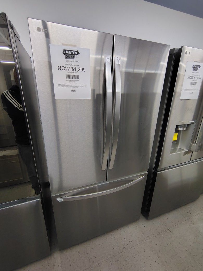 ONLY $1299 LG 27 Cu Ft Smart Counter Depth MAX French Door Refrigerator w/ Internal Water Dispenser