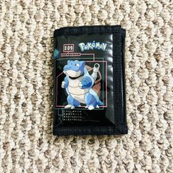 Vintage 2000s Pokémon Trifold Wallet Blastoise Charmeleon Y2K
