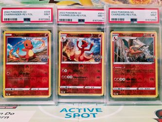 Charmander-Charmeleon-Charizard Reverse Holo's