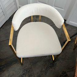 Novastra Open Back Upholstered Dining Chairs Set of 6