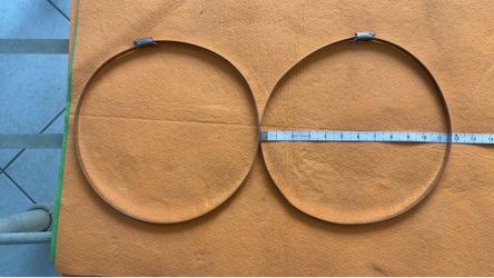 Giant Hose Clamps New (2) Stainless Steel ‘Don’t Ask If Still Available ‘