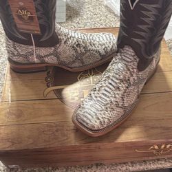 Alfa python skin boots
