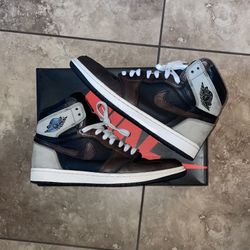 Jordan 1 Retro High Light Army Rust Shadow Patina Size 10