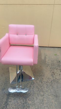 Pink styling chair