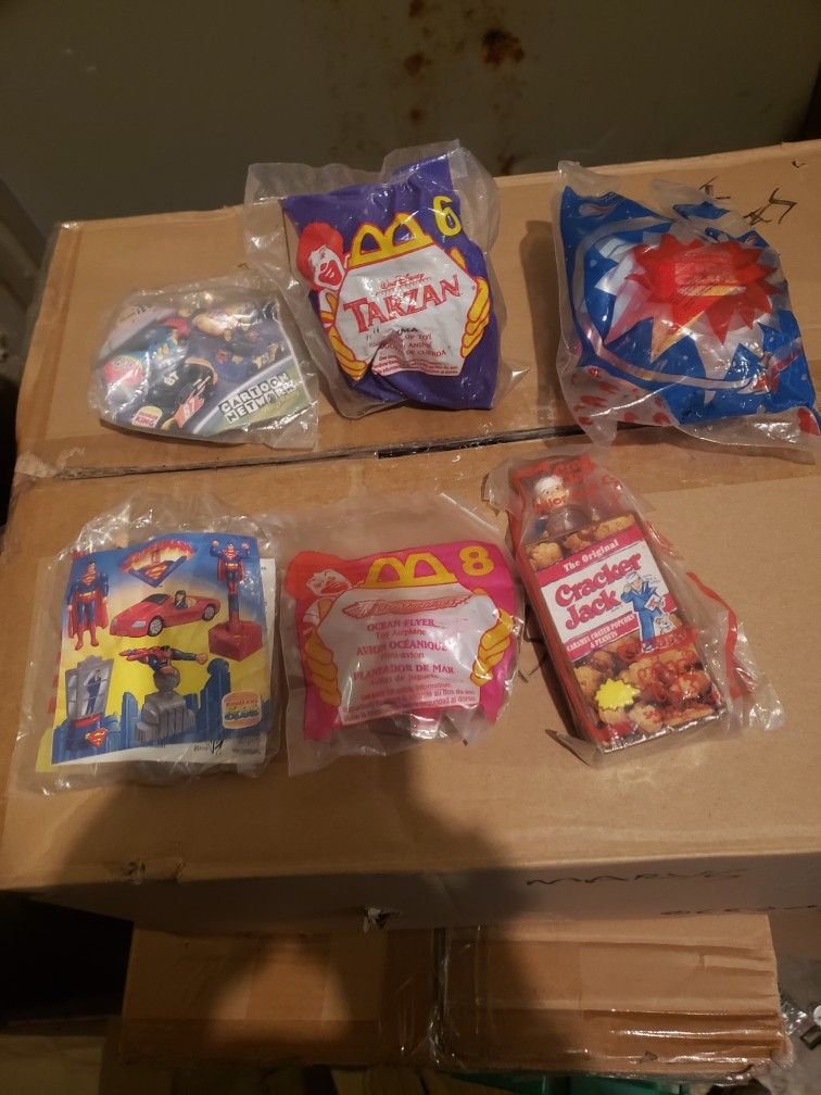 Vintage Mcdonald Happy Meal Toys & Burger King Toys