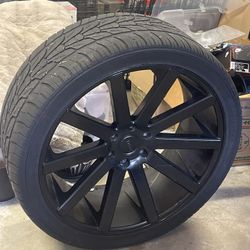24” Dubs Rims With Tires