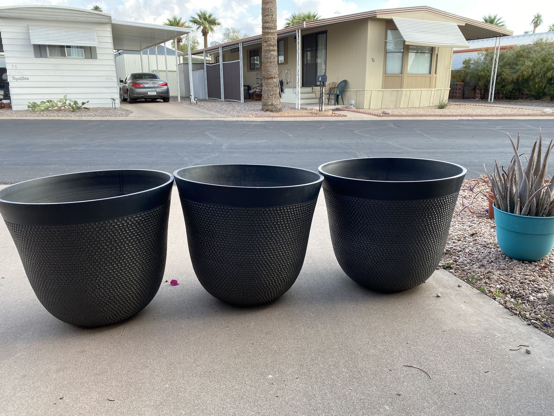 Three 24” Planters