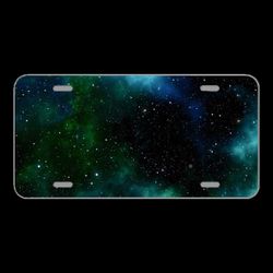 Licence Plate Novelty Car Front Galaxy Space Universe Astronautics