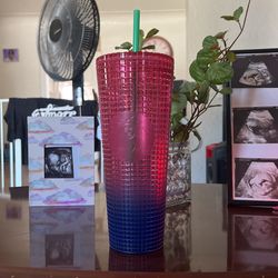 24 Oz Pink And Purple Cup