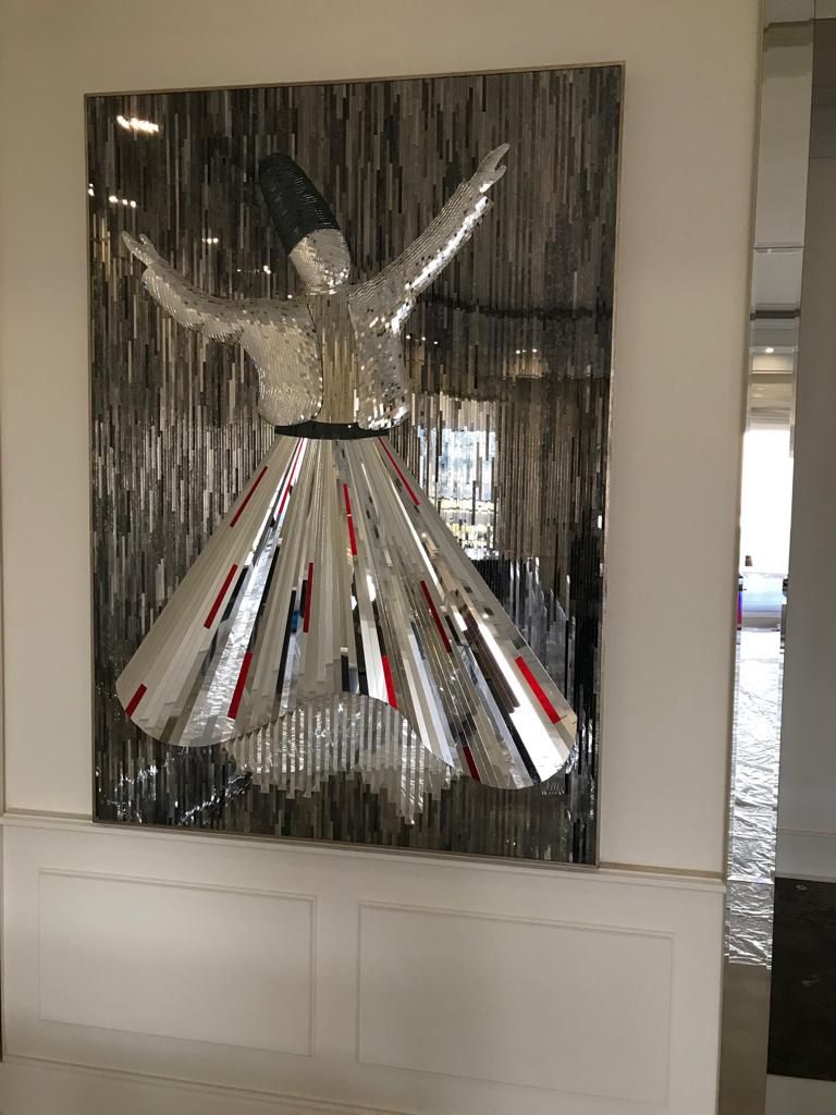 Sama Dance Art Piece Made By Antique Mirror