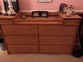 Dresser with changing table