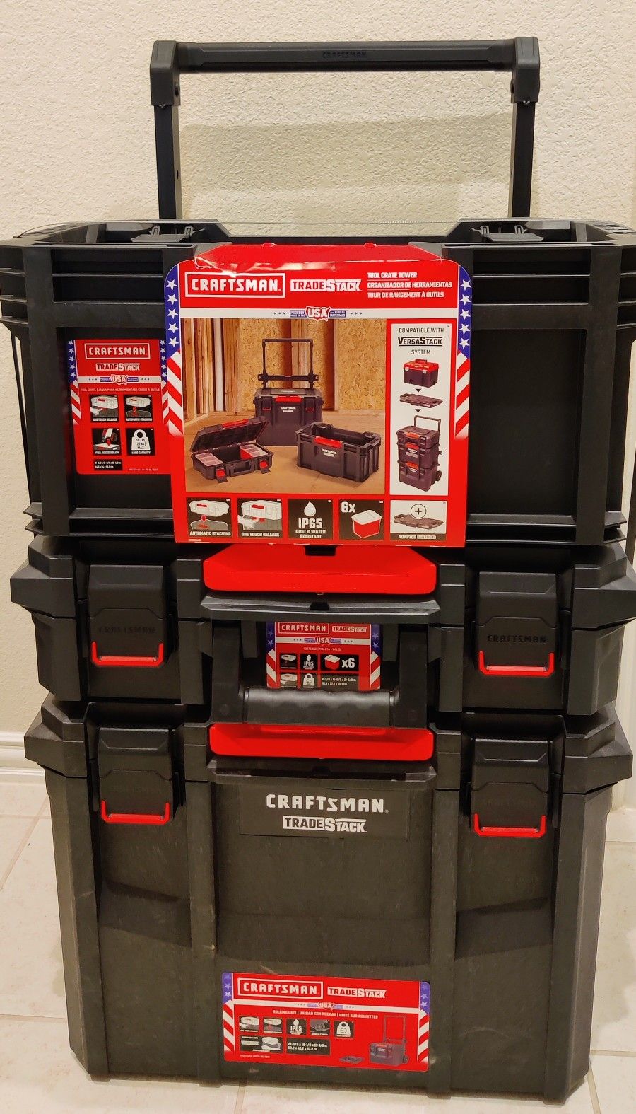 CRAFTSMAN TRADESTACK System 22.6-in Tool Crate Tower System - New
