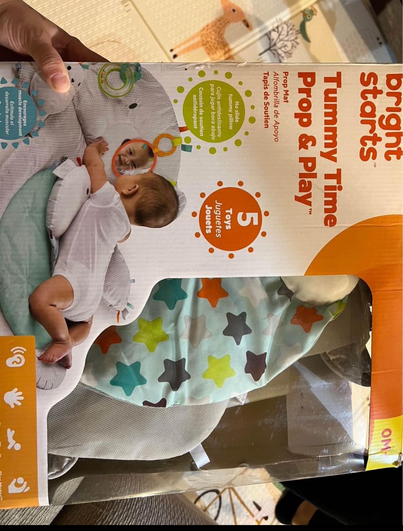 Bright Stars Tummy Time Prop & Play