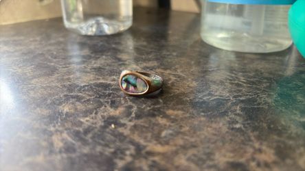 Abalone Shell Ring 