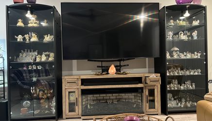 Entertainment Center with Display Cabinets