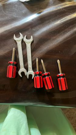 Tools mini screwdriver and wrench