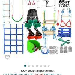 Ninja Sackline Obstacle Course 
