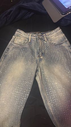 Fashion nova bedazzled jeans
