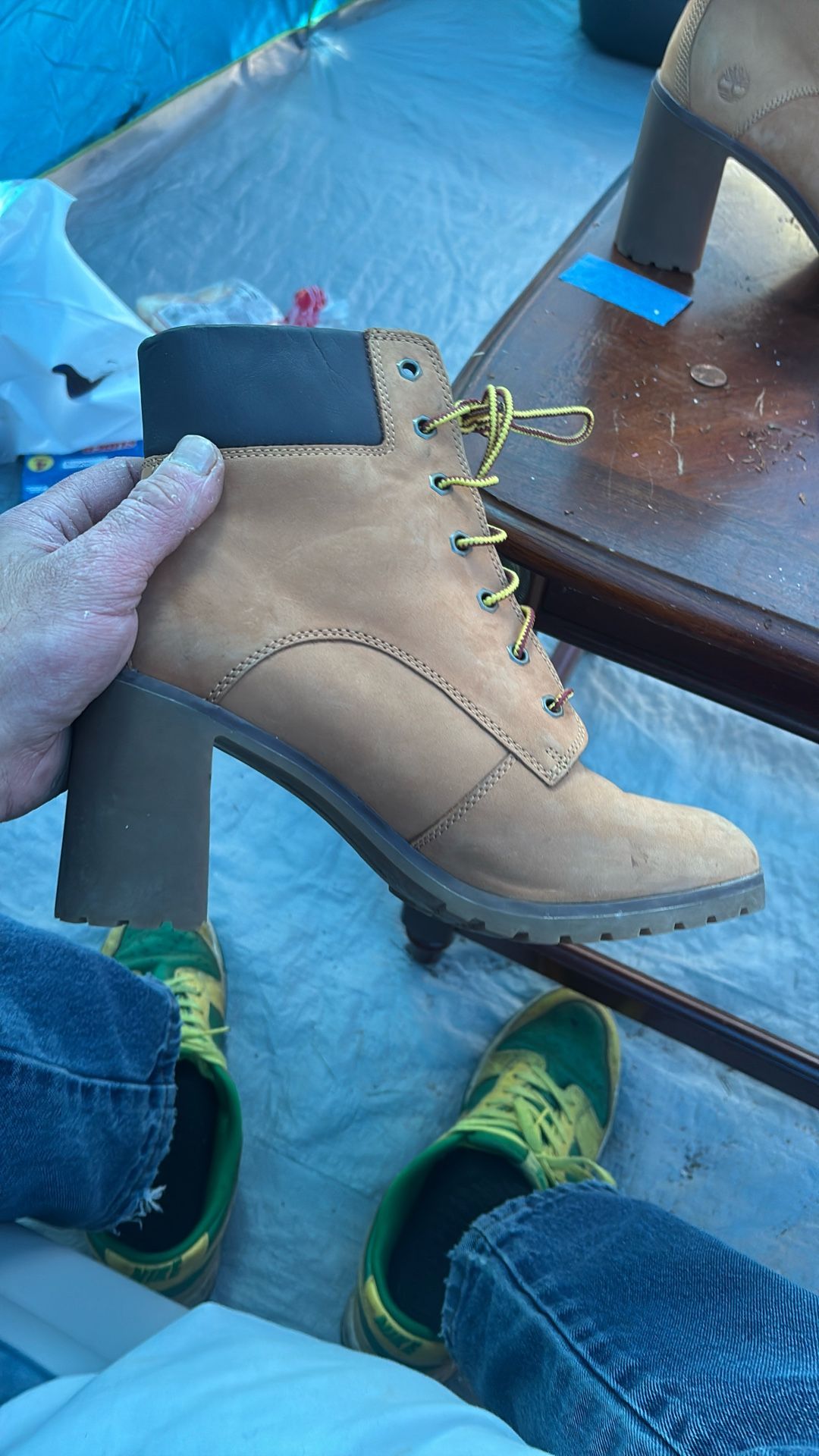 timber heels 