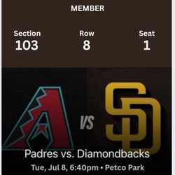 Padres Vs Diamondbacks -Tue
