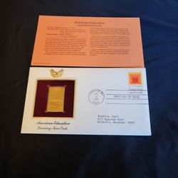 American Education Gold Stamp
