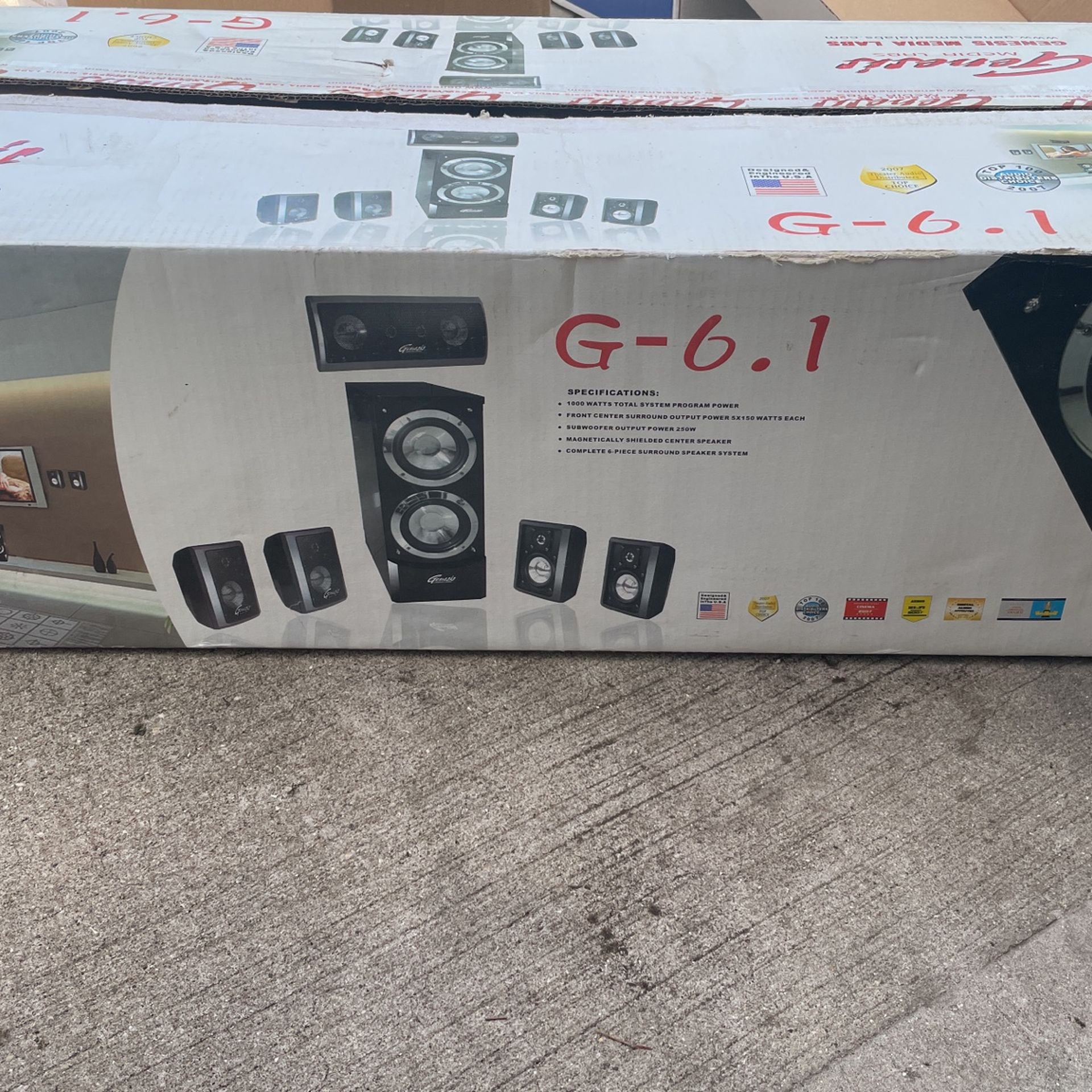 Genesis G6.1 Media Labs Speaker Surround Sound, New!
