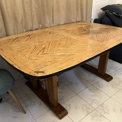 6-8 Place  Wooden Table