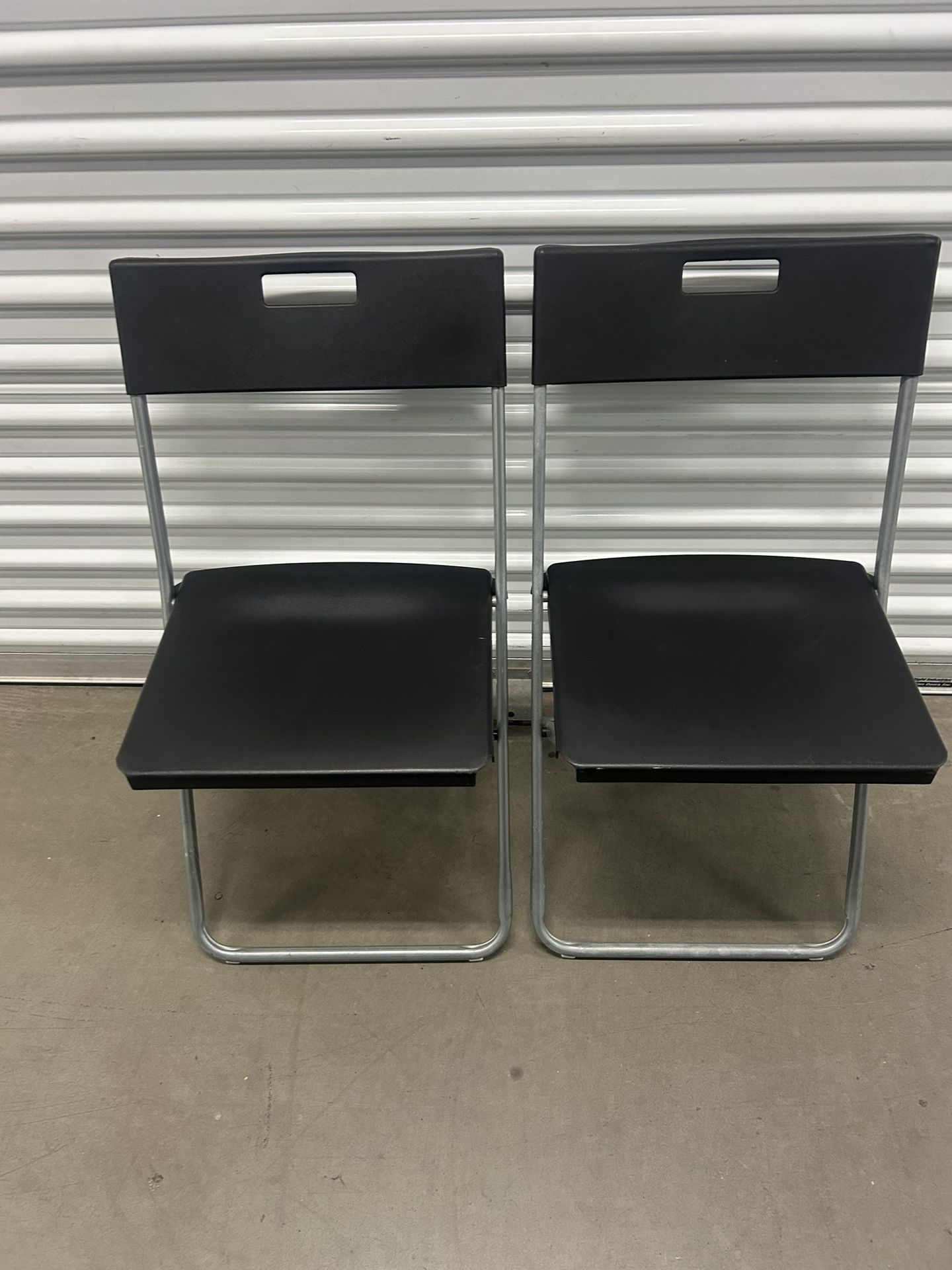 IKEA GUNDE Folding chair, black